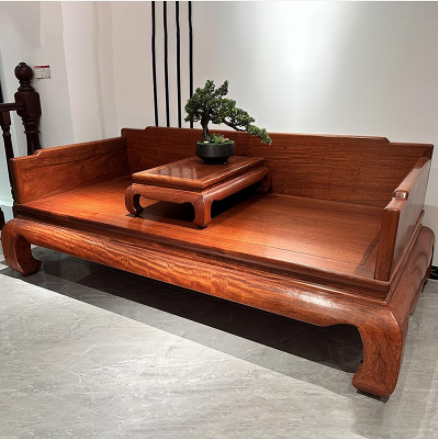 New Chinese Style Mahogany Bed